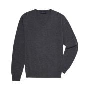 Uld og cashmere v-hals sweater