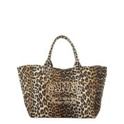 Leopard Print Shopper Taske