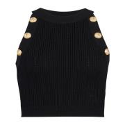 Strikket crop top