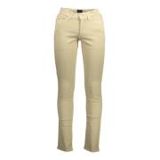 Beige Bomuld Jeansbukser