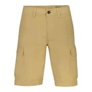 Beige Bermuda Shorts Regular Fit Logo