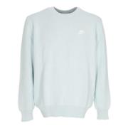 Crewneck Glacier Blue/White Sweater