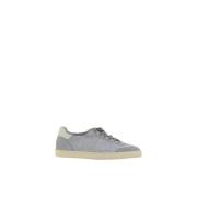 Suede Lace-Up Sneakers med Branded Indersål