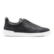 Læder Triple Stitch Sneakers