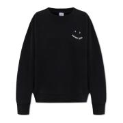 Sweatshirt med broderet logo