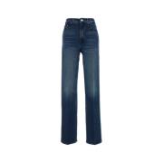 Zip Heel Stretch Denim Jeans