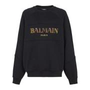 Vintage Balmain Broderet Oversized Sweatshirt