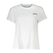 Kortærmet Bomuld Logo Broderet T-shirt