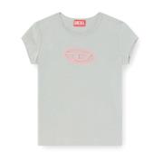 Cut-Out Logo Bomuld T-shirt