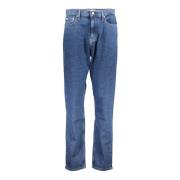 Autentiske Slim Straight Denim Jeans Blå