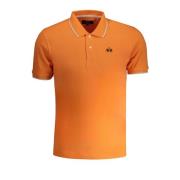 Orange Polo Shirt med korte ærmer broderet logo