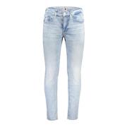 Slim Tapered Denim Jeans Blå