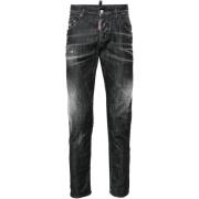 Sort Slim Fit Stretch Bomuld Jeans