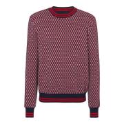 Monogrammønstret jacquard sweater