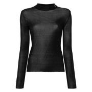 Ribstrikket Cassandre Sweater i Silke