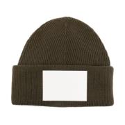 Ribbet Uld Brun Beanie Hat