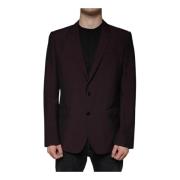 Burgundy Slim Fit Kjole Blazer