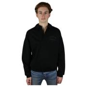 Sort Fleece Polo, Stilfuld og Hyggelig