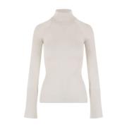 Ivory Ribbet Cashmere Silke Sweater