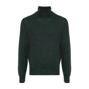 Skovgrøn Merinould Turtleneck Sweater