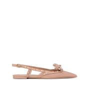 Rose Pink Rockstud Flade Sko