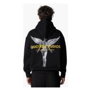 Angel Hoodie Herre Sort/Gul