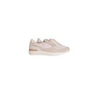 Offwhite Sand Sneaker med Lurex Detaljer