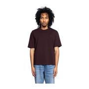 Tonal Eggplant Boxy Tee Shirt