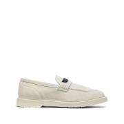 Beige Flade Sko Almond Toe Slip-On