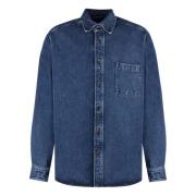 Denim Skjorte Afslappet Pasform 100% Bomuld