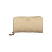 Elegant Beige RFID-pung med flere rum