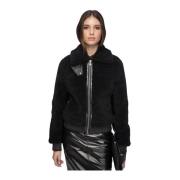 Elise - Sort Shearling Jakke