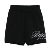 Mesh Design Elastiske Shorts