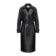 Isabelle - Black Leather Coat