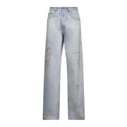 Lyseblå Distressed Denim Jeans