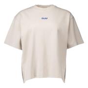 Retro Logo Boxy Tee Beige