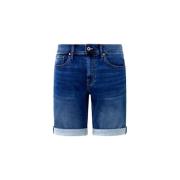 Slim Fit Denim Bermuda Shorts