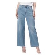 Jasmine - Pantalone 5 lomme palazzo i denim tri-blend