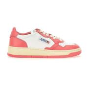 Pink Læder Sneakers 1980`er Design