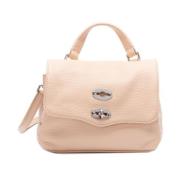 Pink Twist-Lock Foldover Taske