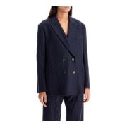 Stribet Lady Maud Night Blazer