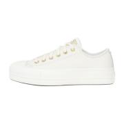 Guld Platform Sneakers Chuck Taylor All Star