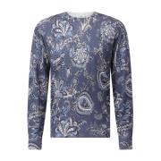 Luksuriøs Paisley Cashmere Silk Sweater