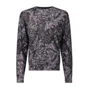 Silkeblanding Letvægts Pullover med Paisley