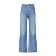 High-Waist Wide Leg Denim Jeans