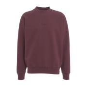 Rød Broderet Logo Sweatshirt AW24