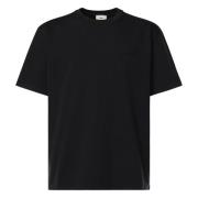 Sorte T-shirts og Polos med Ribbed Krave