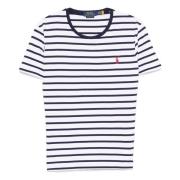 Broderet Slim Fit Bomuld T-shirt