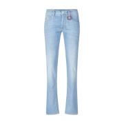 Slim-Fit Jeans med Karabiner Ring