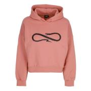 Logo Croptop Hoodie Clay